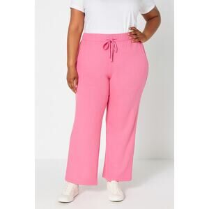 NWOT Candace Cameron Bure Plum Berry Wide Leg Dress Pants Women’s Petite 1X